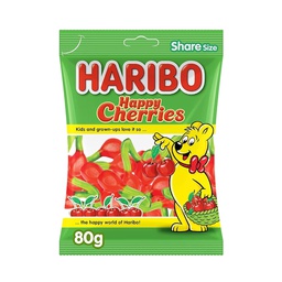 [0100009393] HARIBO HAPPY CHERRIES 80GM